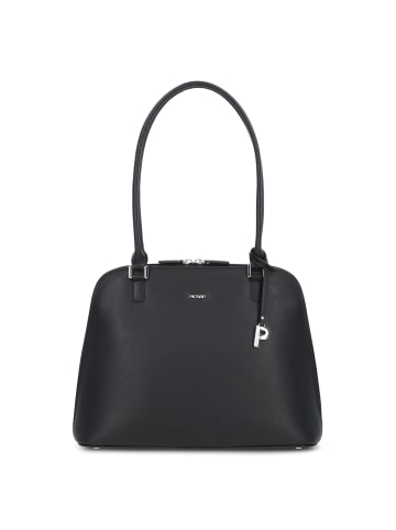 PICARD Berlin Schultertasche Leder 37 cm in schwarz