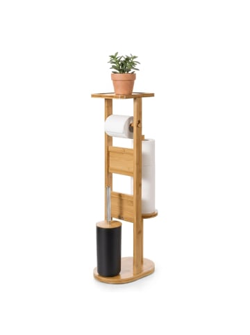 relaxdays WC Garnitur in Natur - (B)30 x (H)80 x (T)18 cm