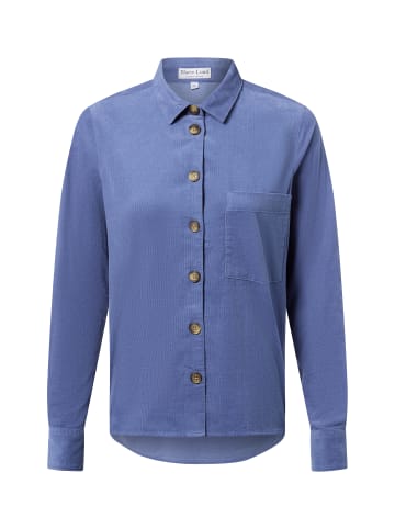 Marie Lund Cordbluse in blau - 0036