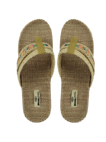 Brasileras Zehentrenner "Tren Hippie" in Beige
