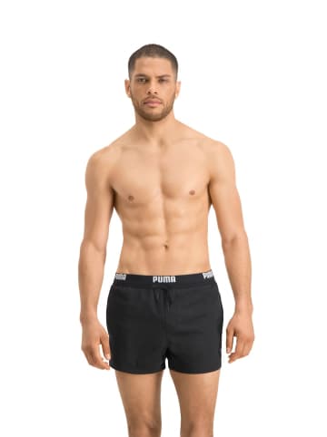 Puma Short PUMA SWIM MEN LOGO SHORT LENGTH SWIM SHORTS 1P in Schwarz