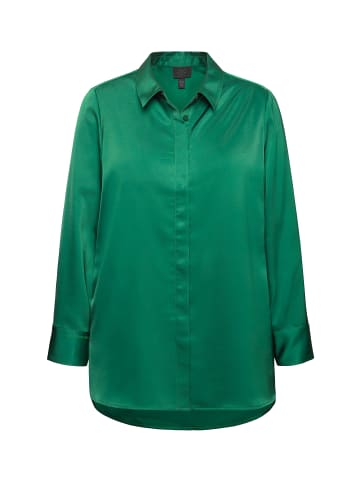 Ulla Popken Hemdbluse in smaragdgrün