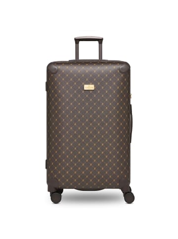 Lazarotti Palermo 4 Rollen Trolley L 79 cm in dark brown