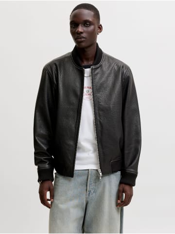 Jack & Jones Lederjacke in Black