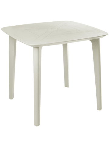 Beliani Esstisch SORICO in Beige - (W) 86 x (H) 77 x (L) 86 cm