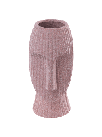 Beliani Blumenvase PALLINI in Rosa - (W) 10 x (H) 24 x (L) 10 cm