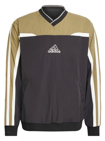 adidas adidas Rundhalsausschnitt in black/olive strata