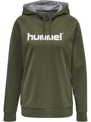 Hummel Hummel Cotton Kapuzenpullover Hmlgo Multisport Damen Atmungsaktiv in GRAPE LEAF