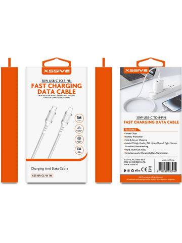 COFI 1453 Xssive Schnellladekabel – USB-C auf kompatibel mit iPhone – Fast in Weiß