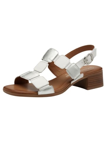 Tamaris WIDE FIT Sandalette in WHITE/SILVER