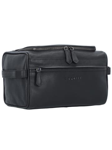Bella Kulturbeutel Leder 28 cm schwarz