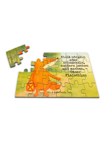 Mr. & Mrs. Panda Puzzle Fuchs Laterne Design mit Spruch in Weiß