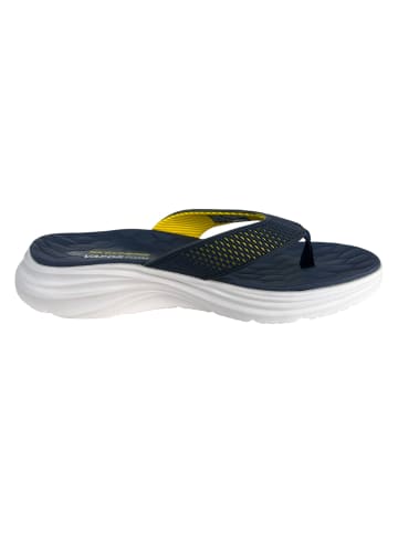 Skechers Zehentrenner Zehentrenner in blau/kombi