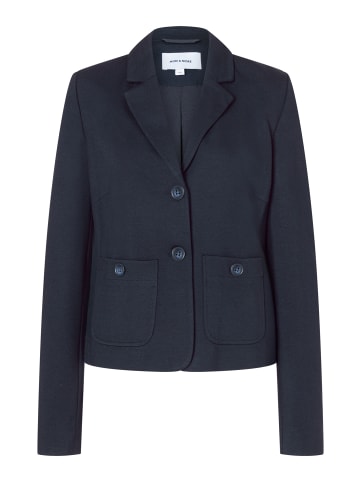 More & More kurzer, kastiger Jerseyblazer in marine