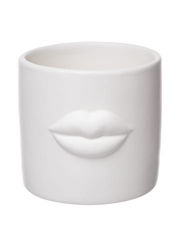 Butlers Blumenübertopf KISS in Weiß