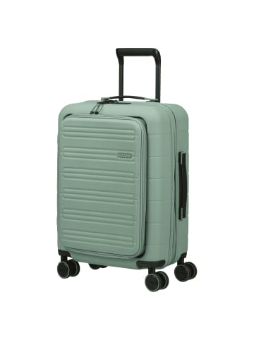 American Tourister Novastream - 4-Rollen Kabinentrolley Smart 55 cm erw. USB in nomad green