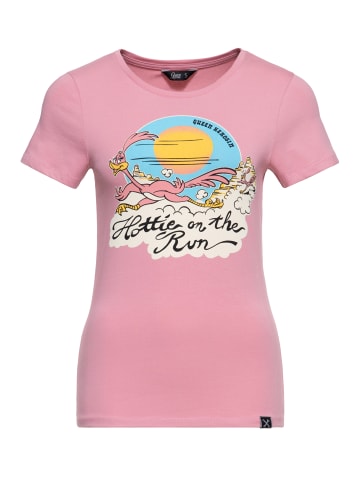 Queen Kerosin Queen Kerosin T-Shirt Hottie On The Run in rosa