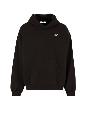 DEF DEF Kapuzenpullover in jet black washed