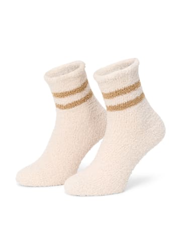 LINGADORE Fleece Socken Off white
