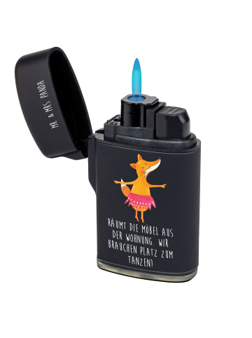 Mr. & Mrs. Panda sturmfeuerzeug Fuchs Ballerina mit Spruch in Schwarz