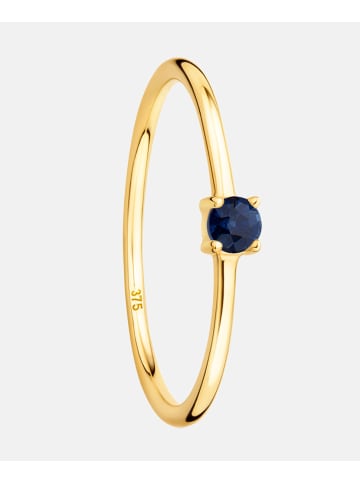 Diamant L'éternel Ring aus 375 Gelbgold mit Saphir