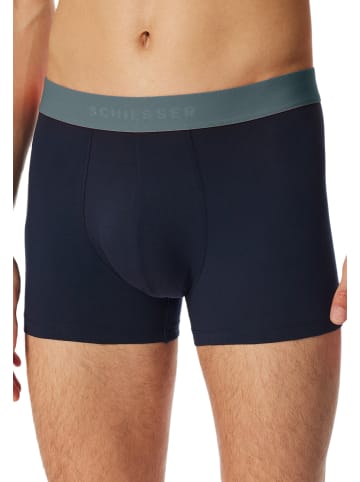 Schiesser Retro Short / Pant 95/5 Cotton in Dunkelblau