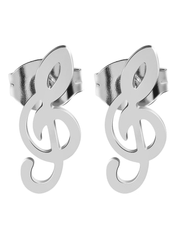 Adeliás Damen Ohrringe – Ohrstecker Schlüssel aus Edelstahl in silber