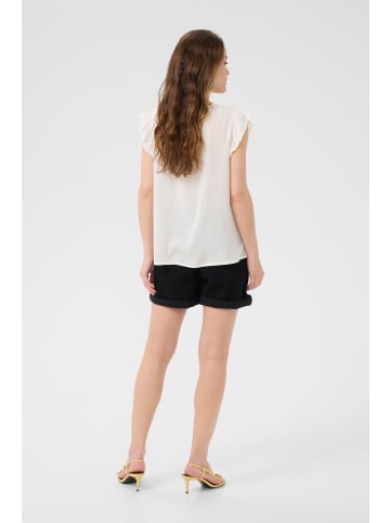 Kaffe Kurzarm-Bluse KAciara Regular fit in Chalk