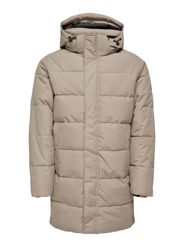 Daunenjacke in Desert Taupe 1
