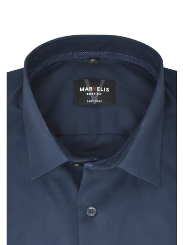 MARVELIS Body Fit Businesshemd in blau