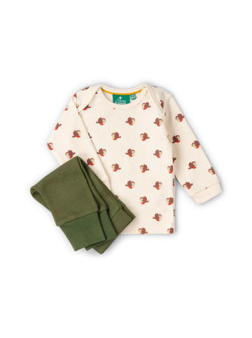 Little Green Radicals Bio T-Shirt und Jogger Set in Creme