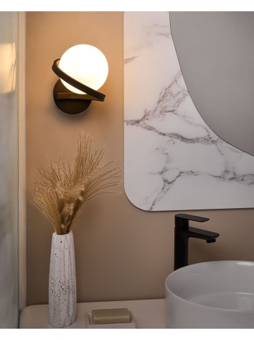 Beliani Wandleuchten COLAGNE in Schwarz - (W) 11 x (H) 20 x (L) 16 cm