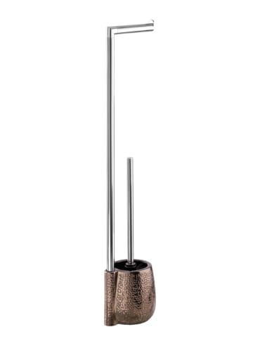 Wenko Stand WC-Garnitur Marrakesh Keramik, Stand WC-Garnitur Marrakesh, Stand WC-Garnitur Mod. Marrakesh in Braun