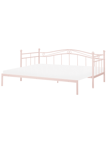 Beliani Kinderbett TULLE in Rosa - (W) 102 x (H) 86 x (L) 209 cm