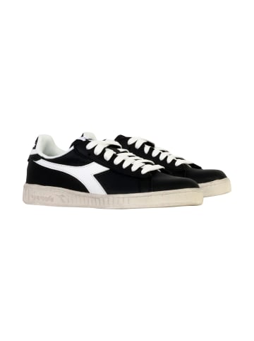 Diadora Game L Low Waxed Sneaker aus Leder Schwarz