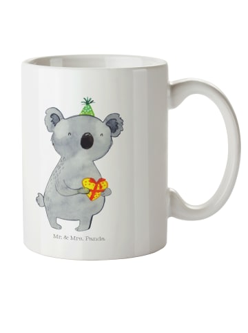 Mr. & Mrs. Panda Mehrwegbecher Koala Geschenk ohne Spruch in Weiß
