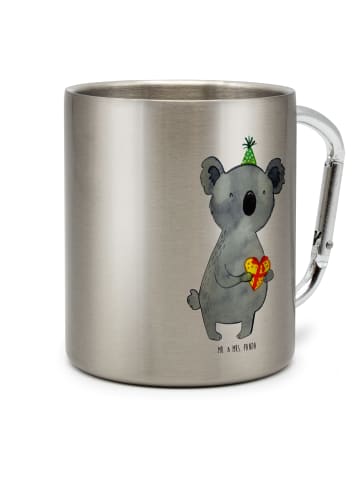 Mr. & Mrs. Panda Metallbecher Koala Geschenk ohne Spruch in Silber