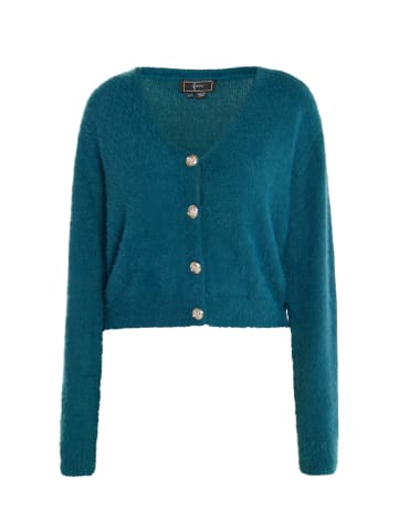 faina Damen Strickjacke in Smaragdgrün