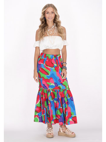 IZIA Women Skirt in pink multicolor
