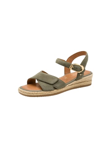 Tamaris Ledersandalen Kompensations Comfort Sage Suede