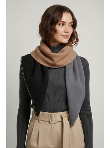 Faera Schal Colorblock modern warm in Anthrazit