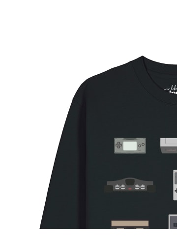 wat? Apparel Sweatshirt Videogames in Schwarz