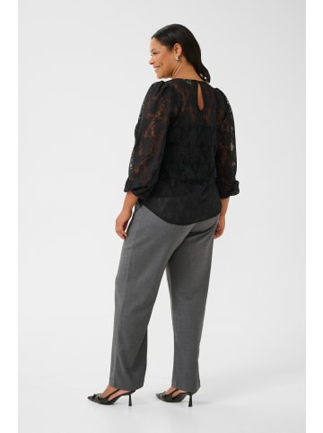 KAFFE curve Langarm - Hemd KCtrine Regular fit in Black Deep