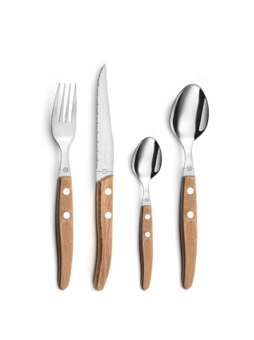 Lou Laguiole 24-tlg. Besteckset CANOPÉE in braun