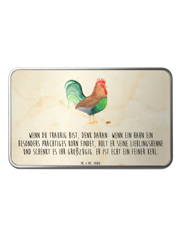 Mr. & Mrs. Panda Geschenkbox Hahn Korn mit Spruch in Vintage