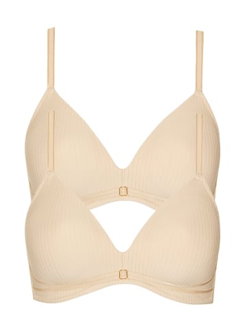 Lisca 2er Pack Schalen BH ohne Bügel in vanilla cream