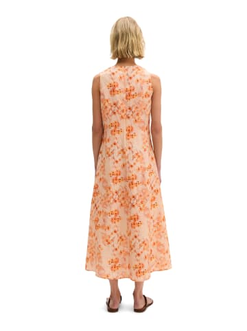 Marc O'Polo Leinenkleid shaped in Medium Orange