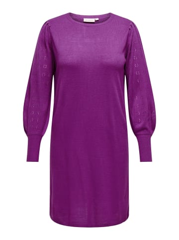 ONLY Carmakoma Strickkleid in Purple Wine