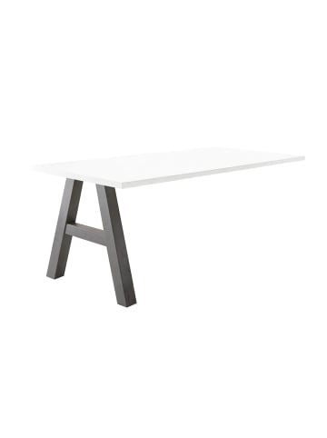 58 aufm Kessel COMPUTERTISCH Edin 8 160 x 70 x 75 Schreibtisch graphit/weiß matt lack