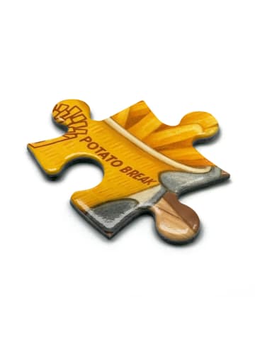Mr. & Mrs. Panda Puzzle Pinguin Pommes Eimer Design mit Spruch in Weiß